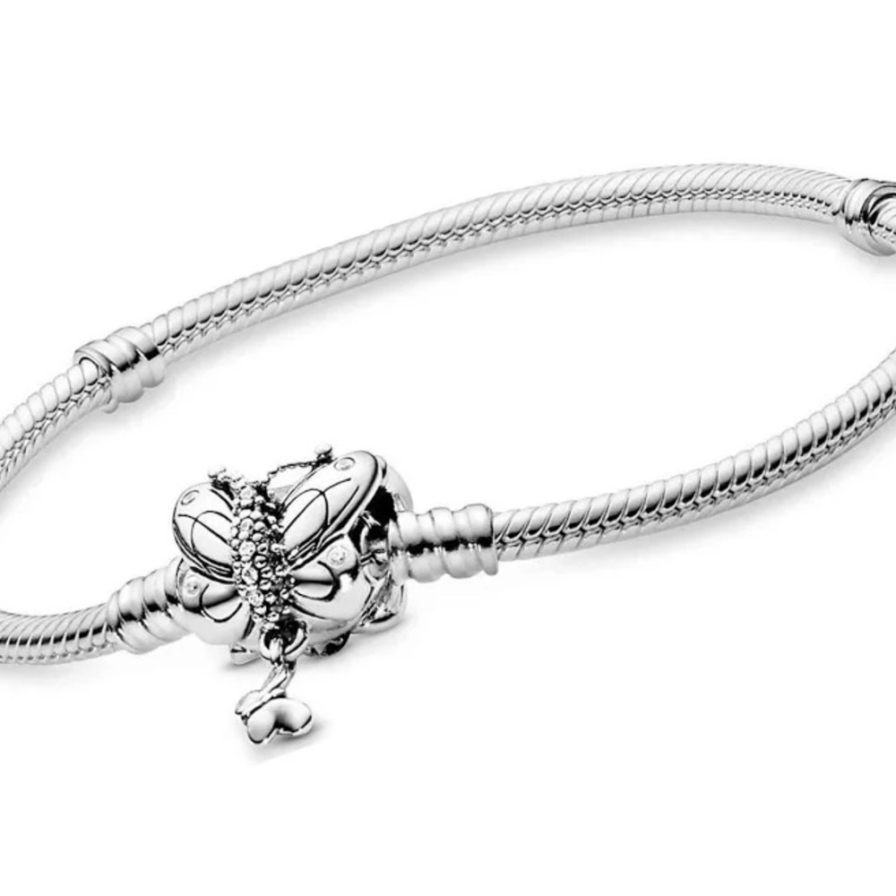 Pandora Silver Butterfly Charm Bracelet